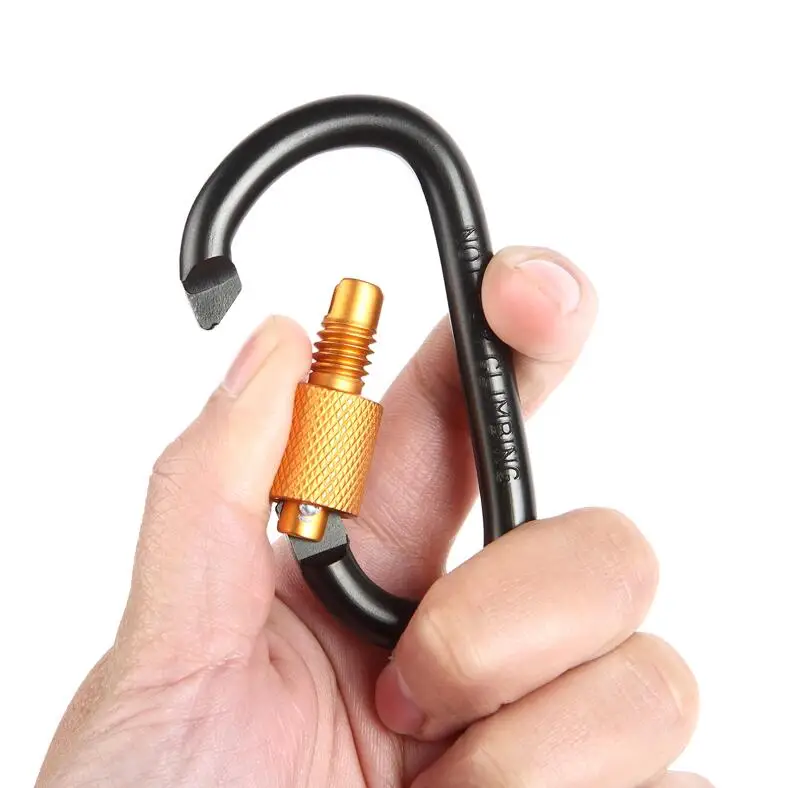 4Pcs Carabiner 여행 키트 캠핑 장비 합금 알루미늄 생존 장비 캠프 등산 후크 야외 Carabiner GYH