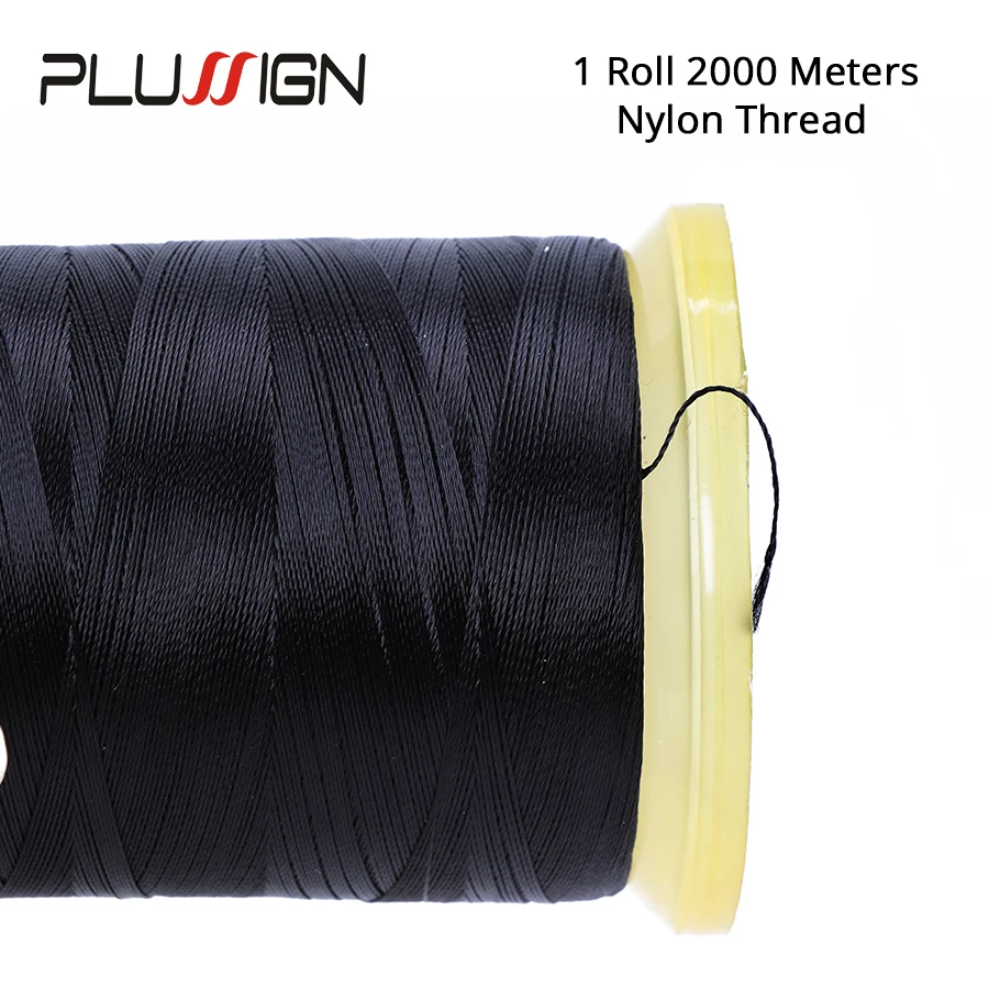 Plussign ผมเย็บเข็มและด้ายสําหรับทําวิกผม 12 ชิ้นเย็บเข็ม 1 ม้วน 2000 เมตรสําหรับทอผ้ารวม