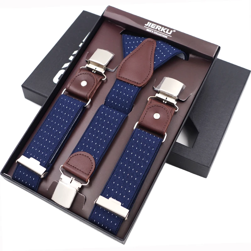 2022 Người Đàn Ông Của Treo Niềng Răng Mới 3 Clips Da Giản Dị Suspensorios Quần Dây Đeo Món Quà Cho Cha Chất Lượng Cao Tirantes