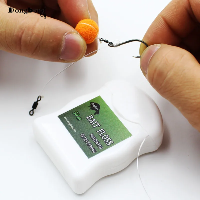 Accesorios de pesca de carpa de 50m, empuñaduras de hilo dental, soporte POP UP Boilies, Chod Hair Ronnie Rig, método alimentador, Terminal de aparejos de pesca