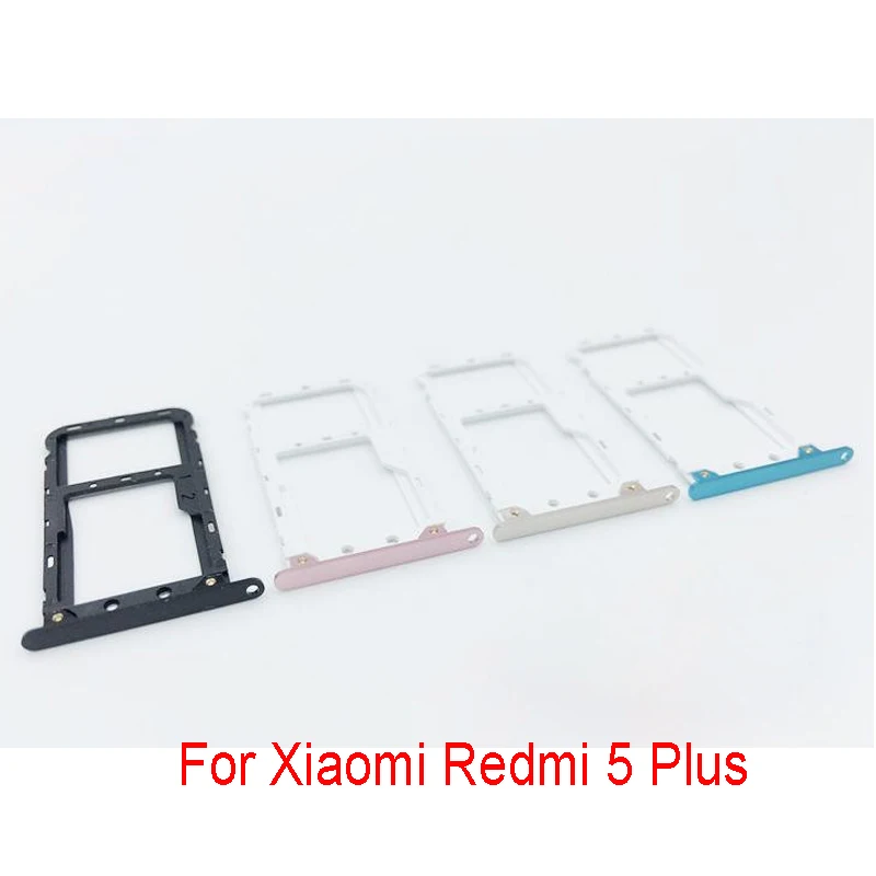 新しい Xiaomi Redmi 5 プラス SIM カードスロットトレイホルダーアダプター交換スペアパーツ