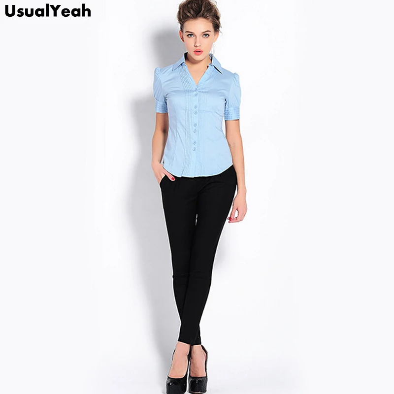 Xếp Ly Dressy Nữ Áo Kiểu Cổ V Màu Áo Bộ Áo Sơ Mi Mỏng Cao Cấp Màu Xanh Đen Nữ Áo Sơ Mi Công Sở