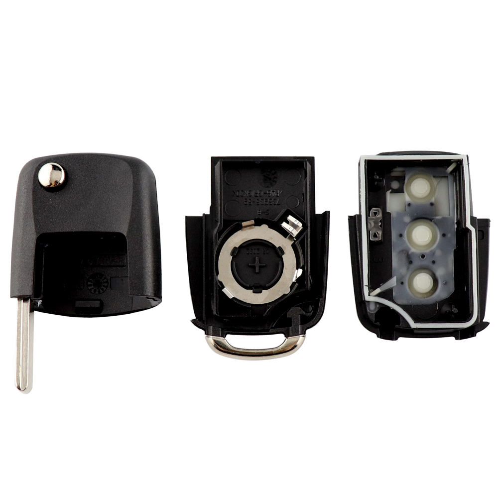 YIQIXIN 新色 3 ボタンフリップ折りたたみリモートキーシェルフォルクスワーゲン VW ジェッタゴルフパサートビートルポロボラ車のキーシェル