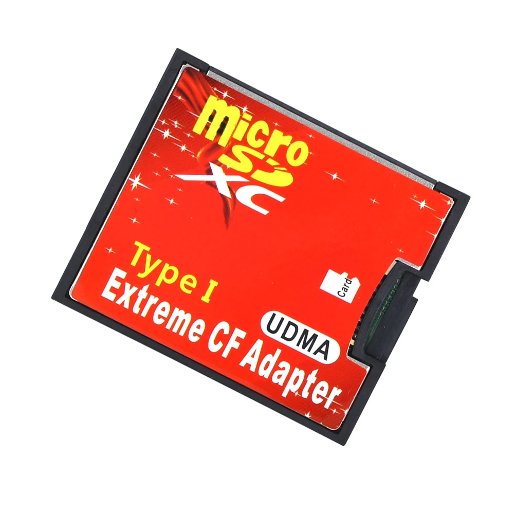 TISHRIC nuevo Micro SD TF a adaptador tarjeta CF para MicroSD/HC a Compact Flash tipo I lector de tarjetas de memoria convertidor para cámara