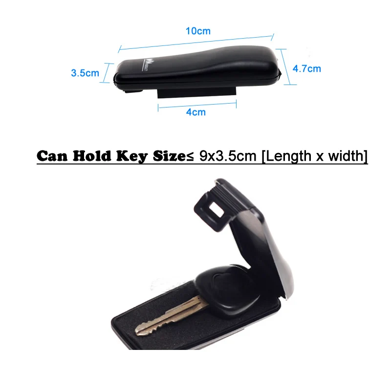 แม่เหล็กรถผู้ถือกล่องกลางแจ้ง Stash Key ปลอดภัยกล่องแม่เหล็กสำหรับรถบ้านสำนักงานรถบรรทุก Caravan Secret กล่อง