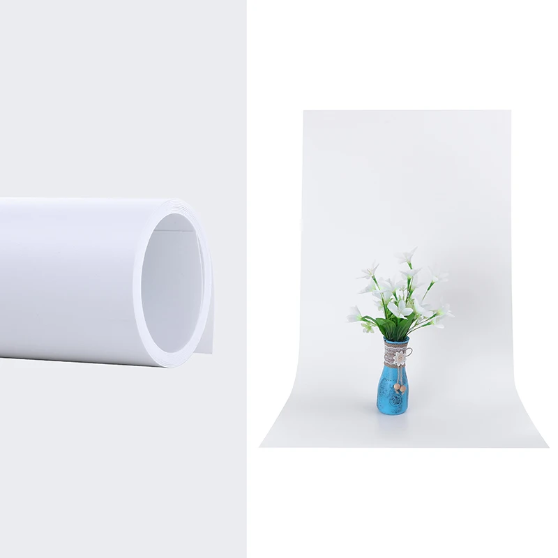 55*120 cm Solide Matte PVC Anti-falten Wasserdicht Weiß Foto Hintergründe Hintergrund für Fotografie Thema schießen