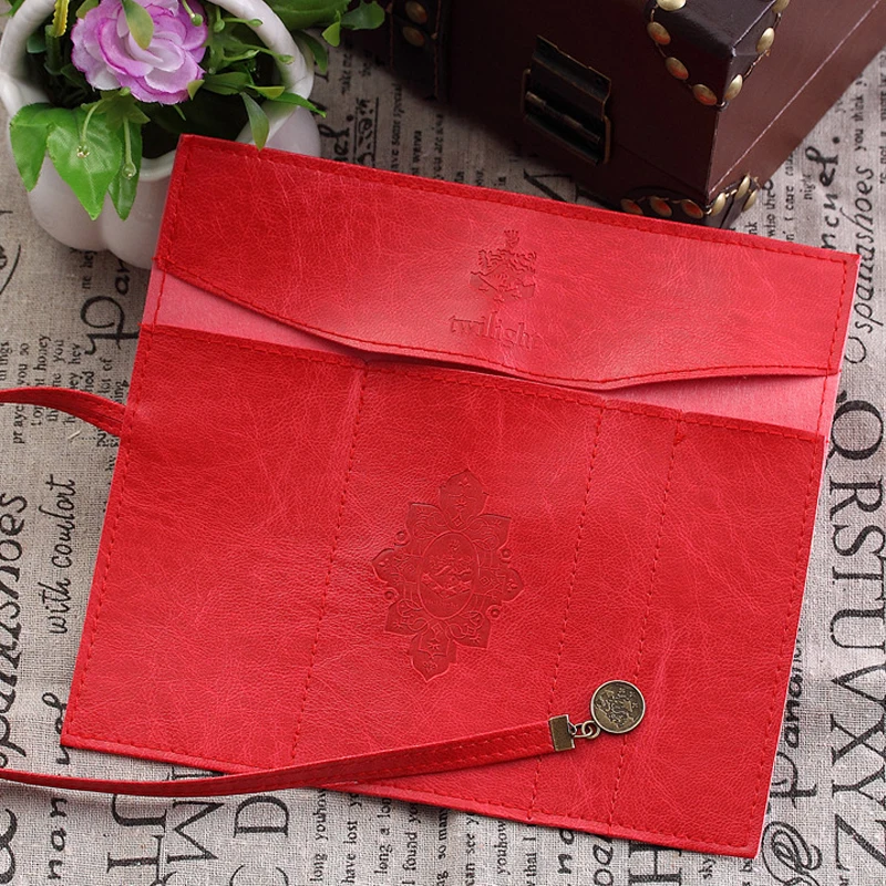 Hàn Quốc PU Cổ Điển Bút Chì Dành Cho Trường Dành Tặng Túi Đựng Bút Chì-Ốp Lưng Dùng Học Bút Chì Trường Hợp