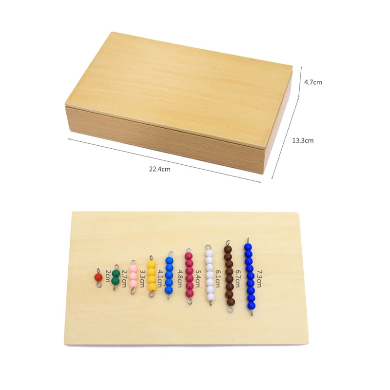 Đồ Chơi Trẻ Em Montessori Chất Liệu Gỗ Giáo Dục Đồ Chơi Nhiều Màu Sắc Máy Kiểm Tra Bảng Hạt Đồ Chơi Toán Học Thời Thơ Ấu Mầm Non Đào Tạo
