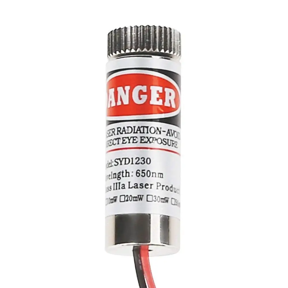 650nm 5 MW Đỏ Điểm/Dòng/Đeo Chéo Laser Module Đầu Kính Cường Lực Focusable Công Nghiệp Đẳng Cấp