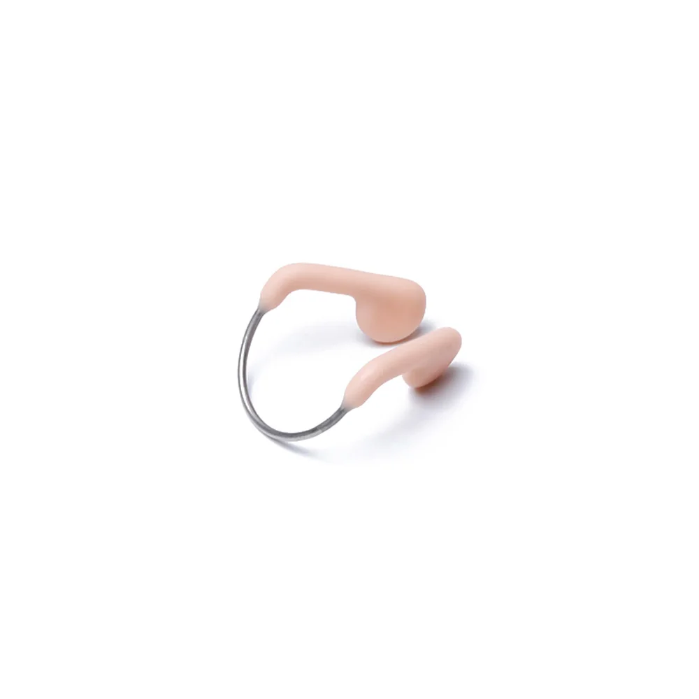 1PC Soft ซิลิโคนว่ายน้ำคลิปจมูกทนทานไม่มีปรับสแตนเลสสำหรับดำน้ำอุปกรณ์กีฬา