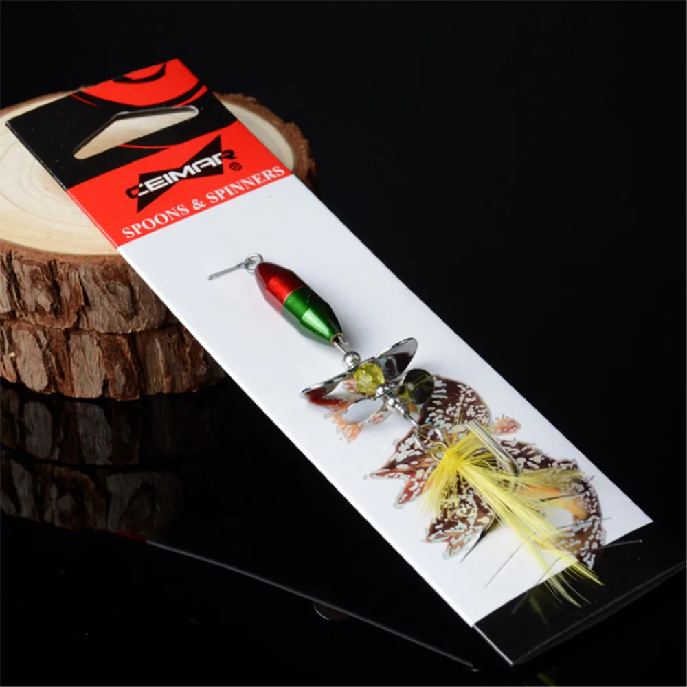 1 Chiếc Quay Spinner Kim Sa Lấp Lánh Mồi Câu Cá 10G/7 Cm Wobbler Mồi Với Lông Vũ Câu Cho Bass cá Hồi Cá Rô Pike