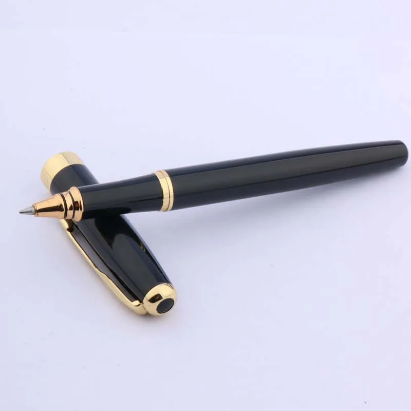 Sang Trọng 388 Đen Tháp Bóng Lăn Cổ Thụ Bút Gợn Sóng Vàng Viền Tặng Mũi Tên Kẹp Chữ Ký Bút Văn Phòng Kinh Doanh Đồ Dùng Học Tập Viết