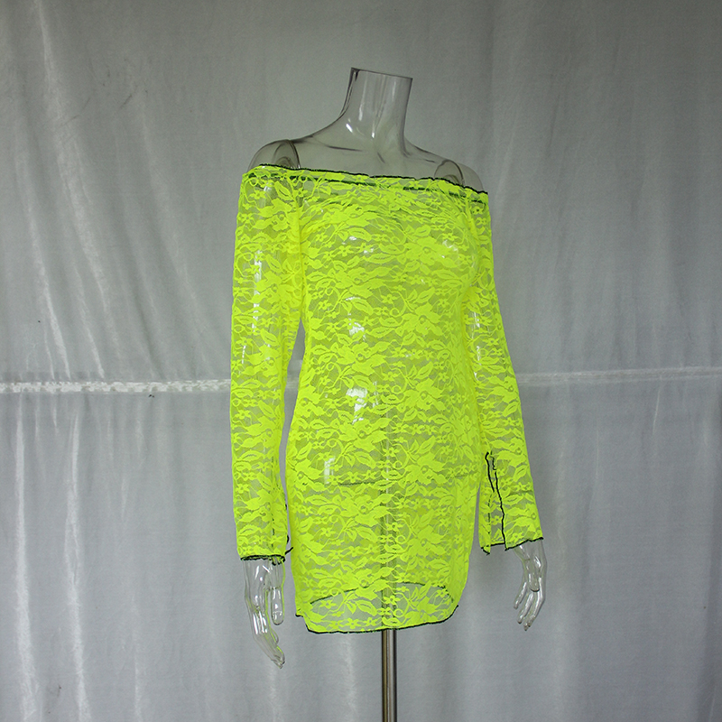 Блузка женская, кружевная, с длинным рукавом