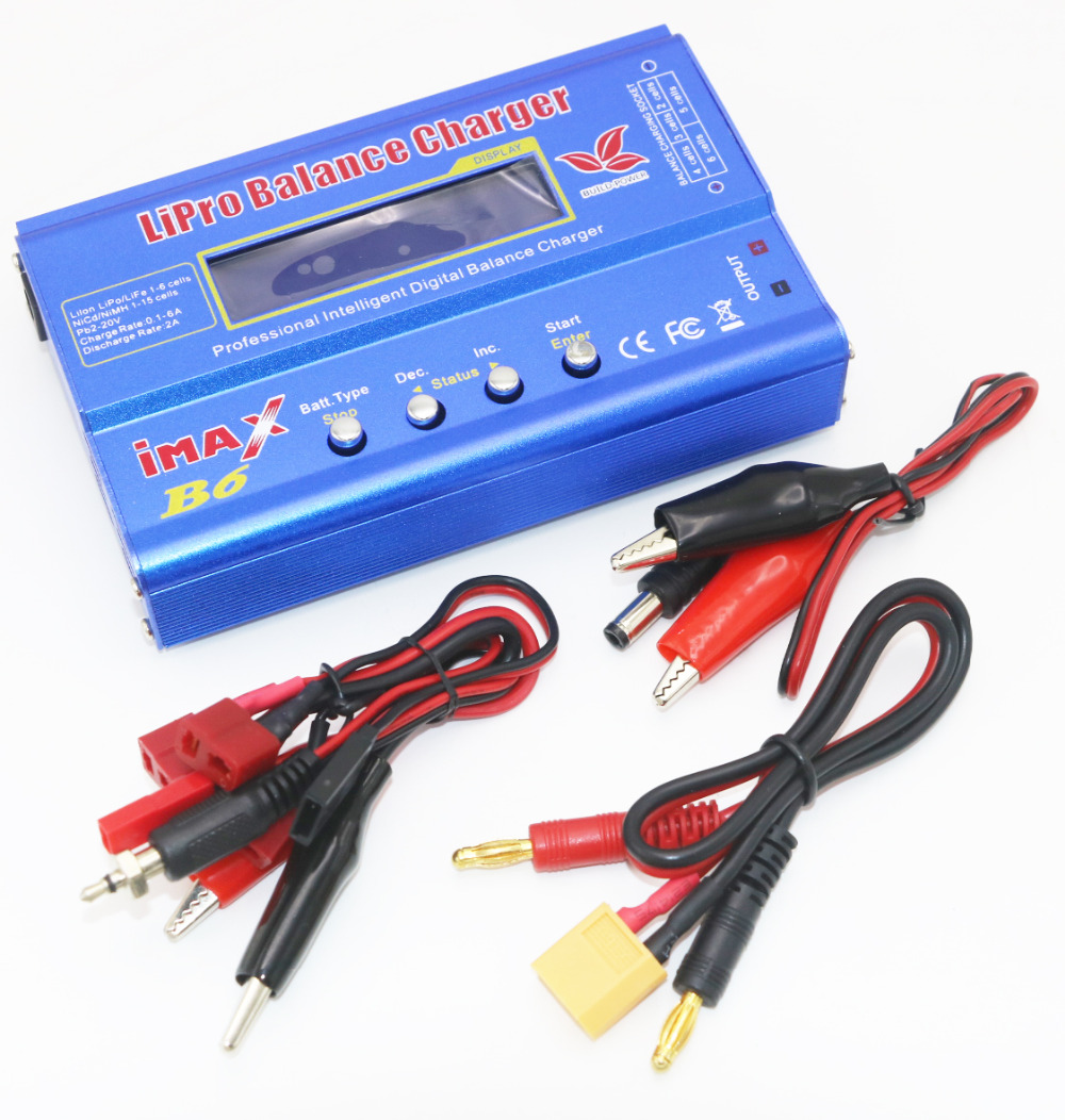 IMAX B6 80W Batterie Ladegerät Lipo NiMh Li-Ion Ni-Cd Digitale Lipro Balance Ladegerät Entlader AC Power 12V 5A Adapter Für Rc Auto