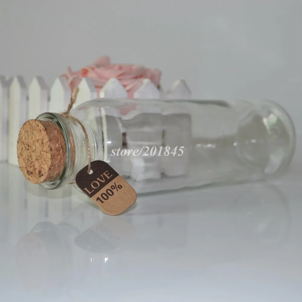 20 Pcs/Lot Kecil Jelas Cork Stopper Botol Guci Wadah Kaca Pijat Thanksging Natal Decration Hadiah Botol Ingin