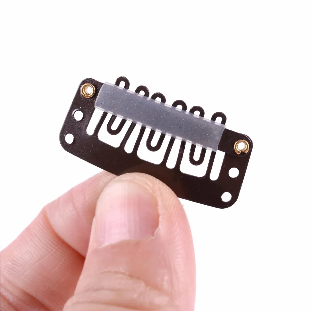 Bộ 50 32Mm Hình Chữ U Tóc Giả Kẹp Với Ốp Lưng Cho Tóc Phụ Kiện Dụng Cụ