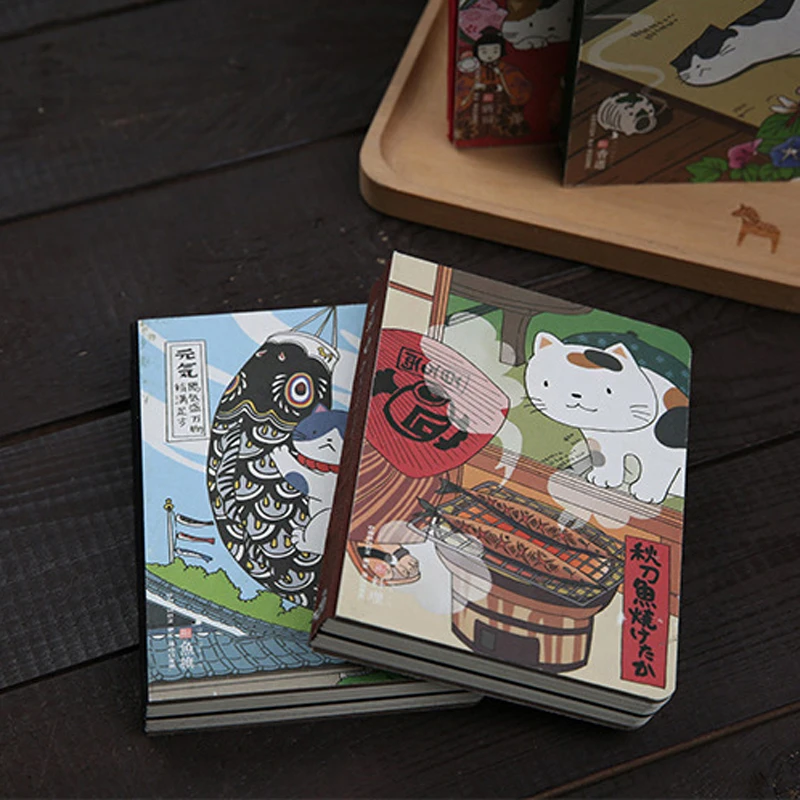 Creative แมวน่ารักญี่ปุ่น Notebook Planner Agenda Diary ปกแข็งรายสัปดาห์รายเดือน Planning Papers Journal Memos ของขวัญเครื่องเขียน