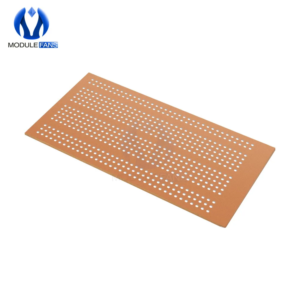 5 Chiếc 5X10 CM Sỉ Đa Năng 5X10 Cm Solderless PCB Thử Nghiệm Bo Mạch Đồng Nguyên Mẫu Giấy Mạ Thiếc Tấm Khớp lỗ DIY