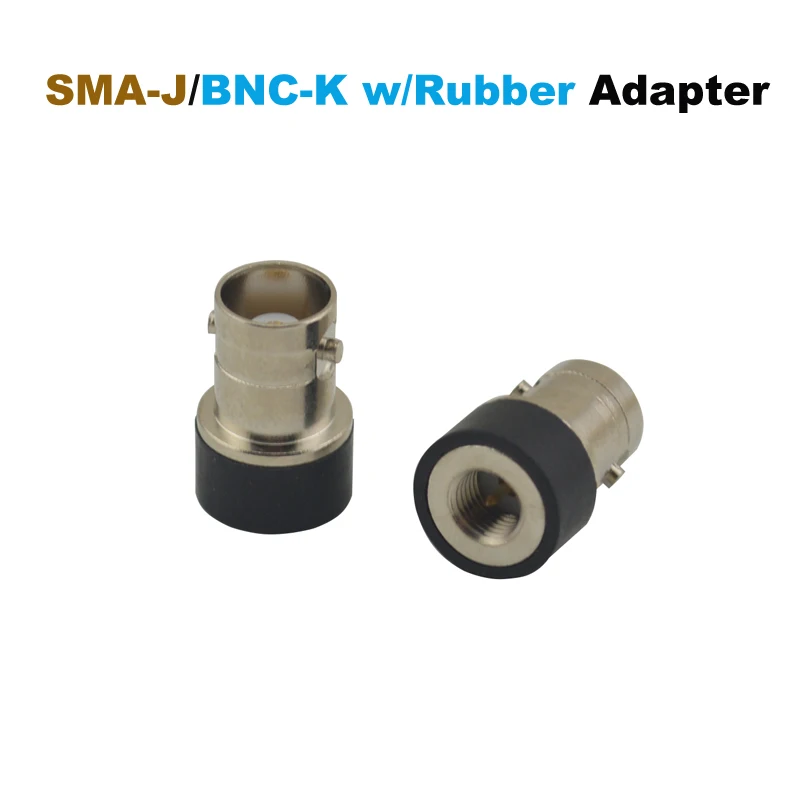 SMA-J (SMA Nam)/BNC-K (BNC Nữ) jack bằng Cao Su Màu Đen Bộ Chuyển Đổi RF