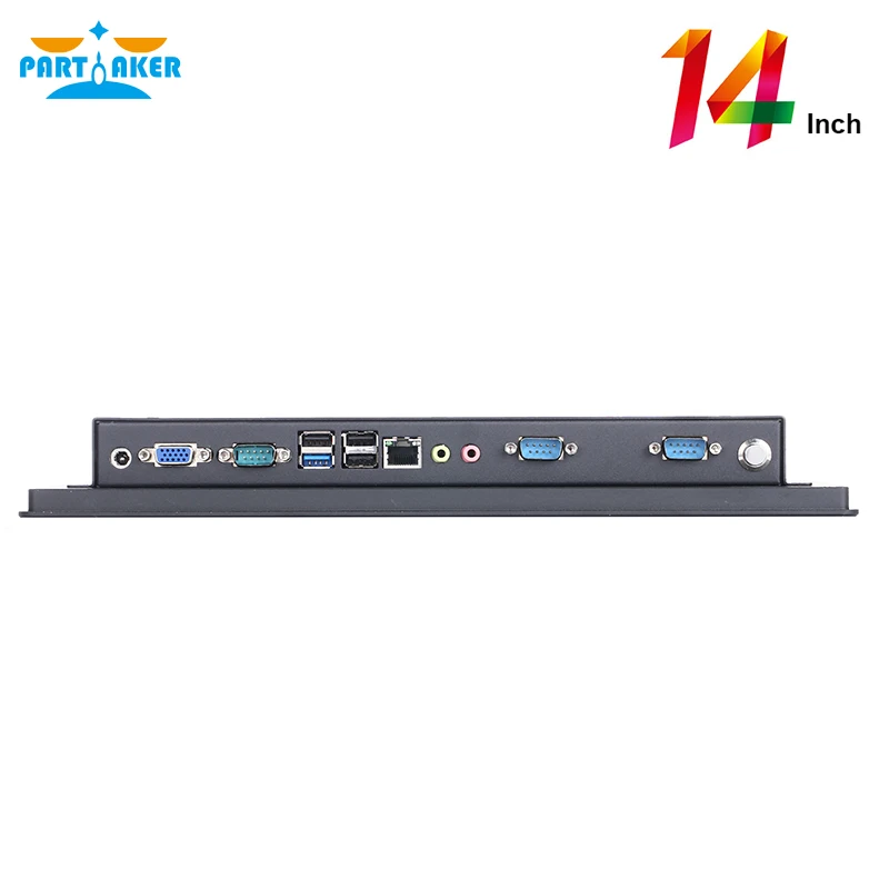 14-calowy przemysłowy komputer panelowy 10-punktowy pojemnościowy dotykowy przemysłowy All In One PC z Intel J1800 J1900 3855U i5 i7 Windows Linux