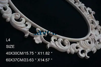 48X30Cm Gỗ Chạm Khắc Tròn Onlay Táo Đúc Không Gọng Decal Dán Cửa Làm Việc Thợ Mộc Gương Trang Trí