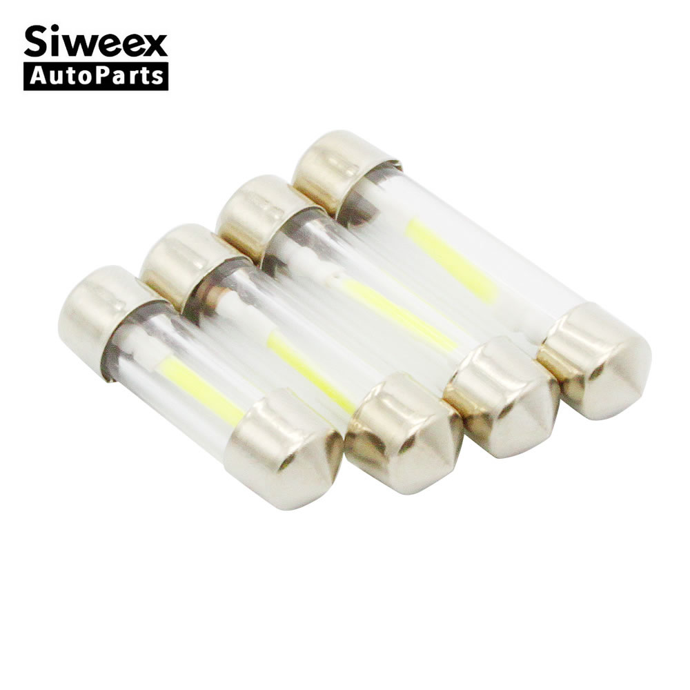 2 Chiếc 31MM 36MM 39MM 41MM Ô Tô Đèn LED Vòm Festoon Đèn Chỉ Báo Đèn Đọc Bản Đồ Giấy Phép tấm Đèn 12V Trắng Trắng Ấm