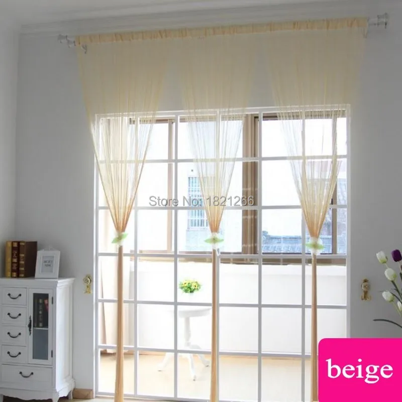 300X260Cm Chắc Chắn Màu Màn Sọc Trắng Trống Xám Dây Chuyền Cổ Điển Màn Cửa Sổ Mù Valance Phòng Bộ Chia Cửa trang Trí