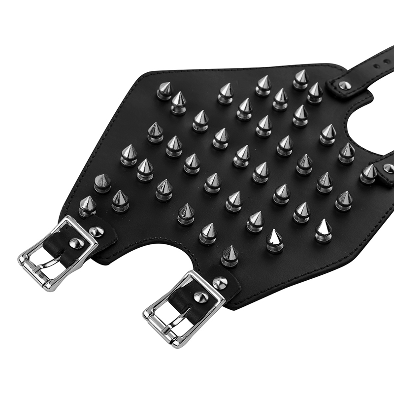 Brazalete unisex de piel sintética con picos de metal, brazalete medieval, brazalete protector para brazo, armadura para hombres y mujeres