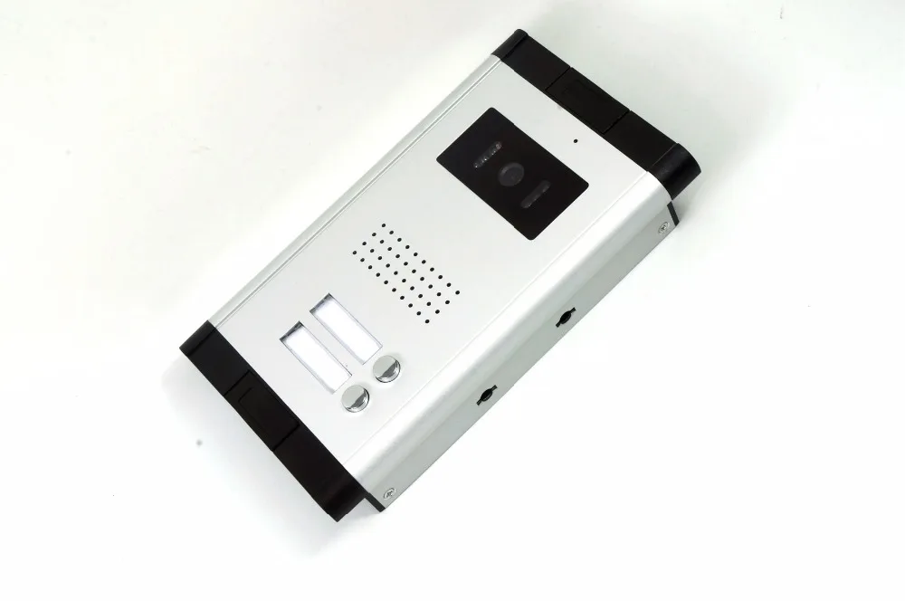2 Apartment/Family Video Door Phone Intercom System one Doorbell Camera with 2 button 2 Monitor Waterproof