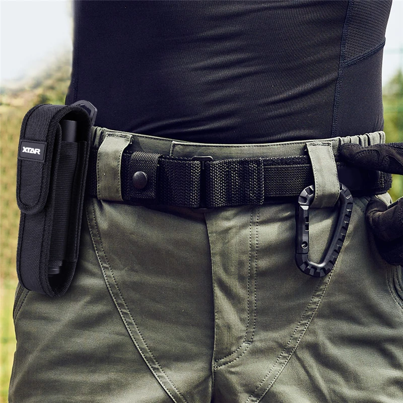 Bolsa para linterna XTAR T220 Fenix de 5 "-8", funda para linterna LED Molle para trabajo al aire libre, caza, Camping, senderismo, bolsa para linterna multiherramienta