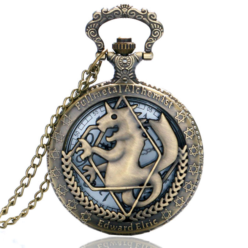 Reloj de bolsillo de varios estilos para hombre, pulsera de cuarzo con colgante de collar de plata y esmalte opaco, de lujo, regalo de Navidad
