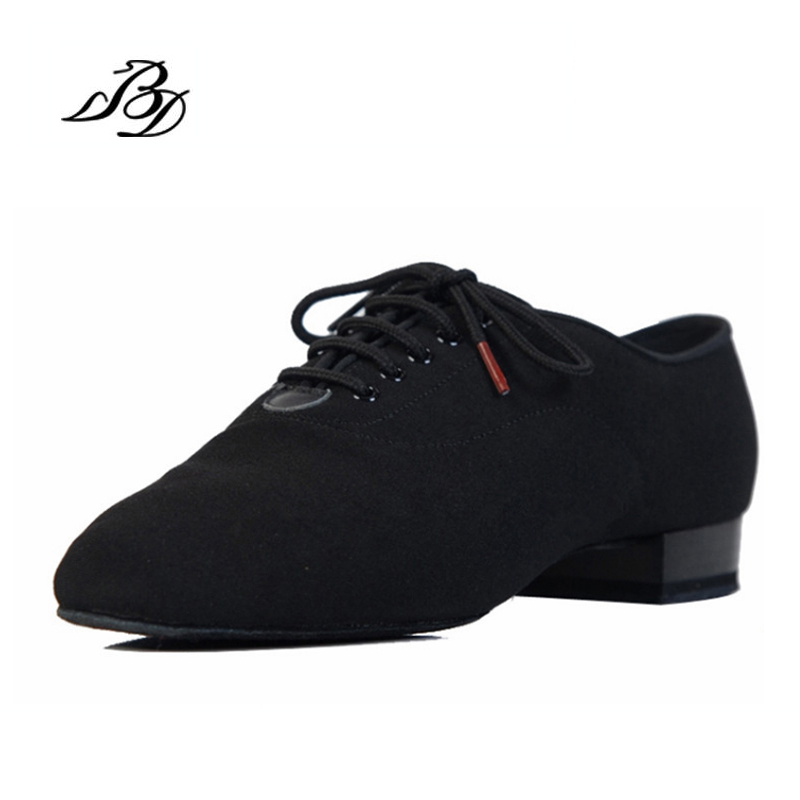 Zapatillas de deporte BD zapatos de baile zapatos de hombre baile cuadrado salón de baile Social Latino 309 negro 317 zapato moderno caliente Oxford tacón 25 MM lona