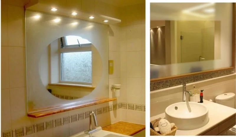 Nueva película protectora para espejo de baño y ducha, ventana antiniebla, transparente, impermeable, espejo de maquillaje, película protectora de calefacción electrónica