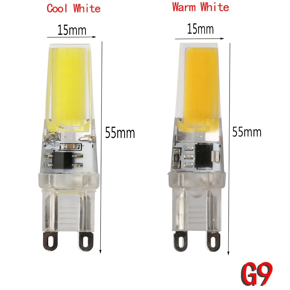 G9 E14 Mini LED Lampada Âm Trần COB LED 9W Đèn Ốp Pha Lê Đèn 220V Đèn Chùm Pha Lê Ánh Sáng Ấm Áp thoáng Mát Trắng Bóng