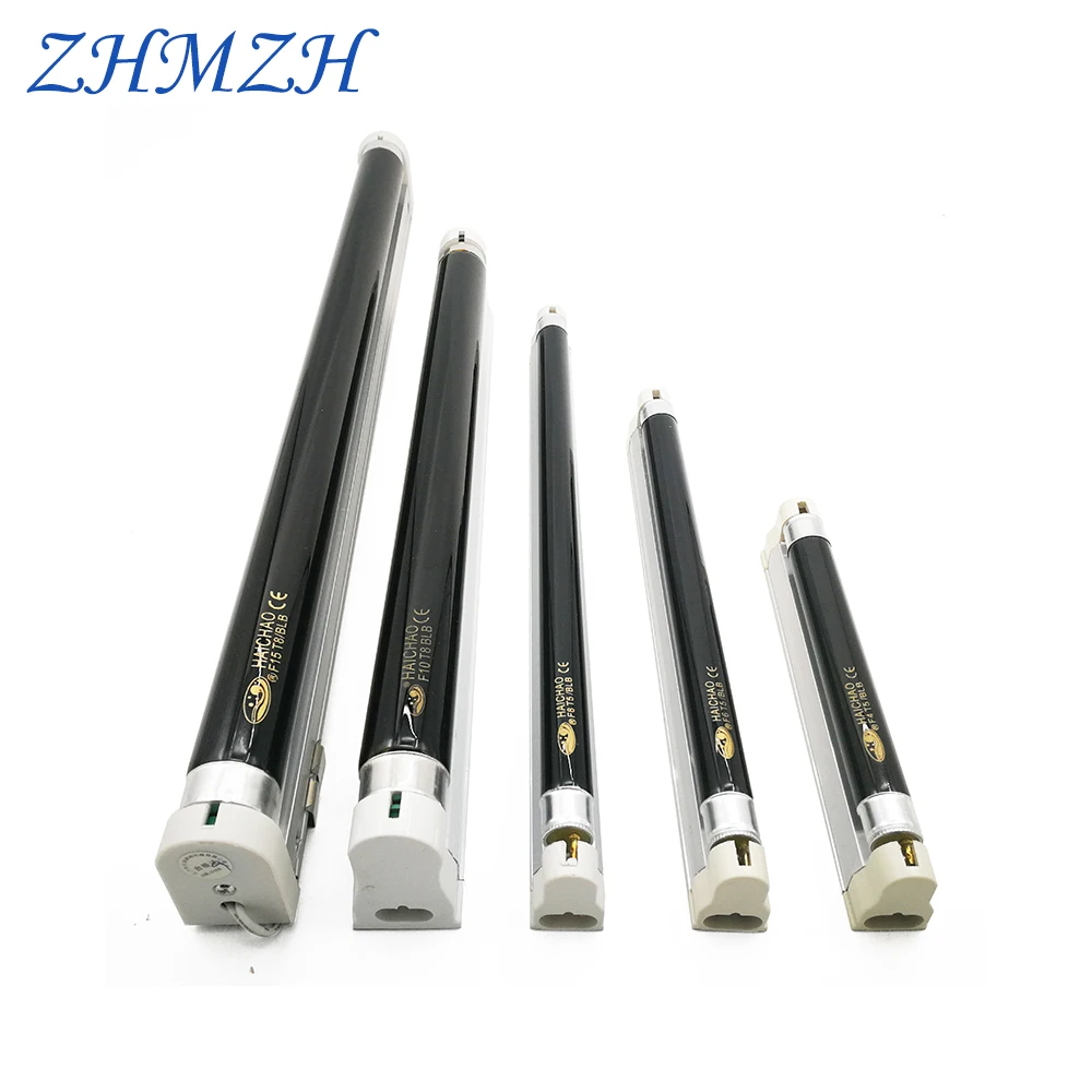 4W 6W 8W 10W 15W T5 T8 BLB UV Đen Ánh Sáng Tia Cực Tím Đèn UVA Huỳnh Quang phát Hiện Tiền Phát Hiện Xác Minh Ống Tím Ánh Sáng