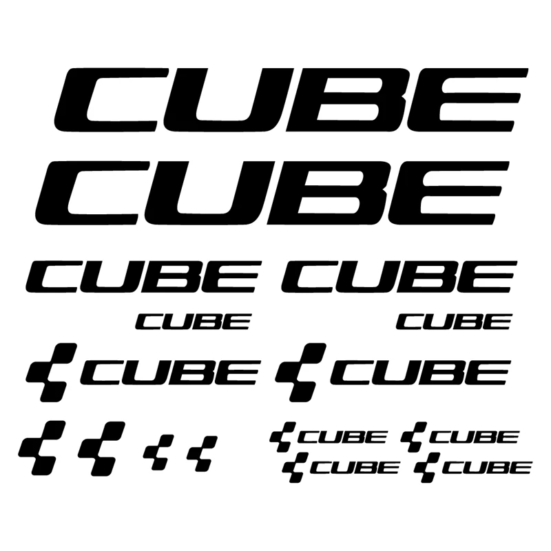 Niestandardowa naklejka winylowa na rower dla kostki, zestaw naklejek PEGATINAS VINILO LAMINA PACK BICICLETA FOR CUBE DECOR