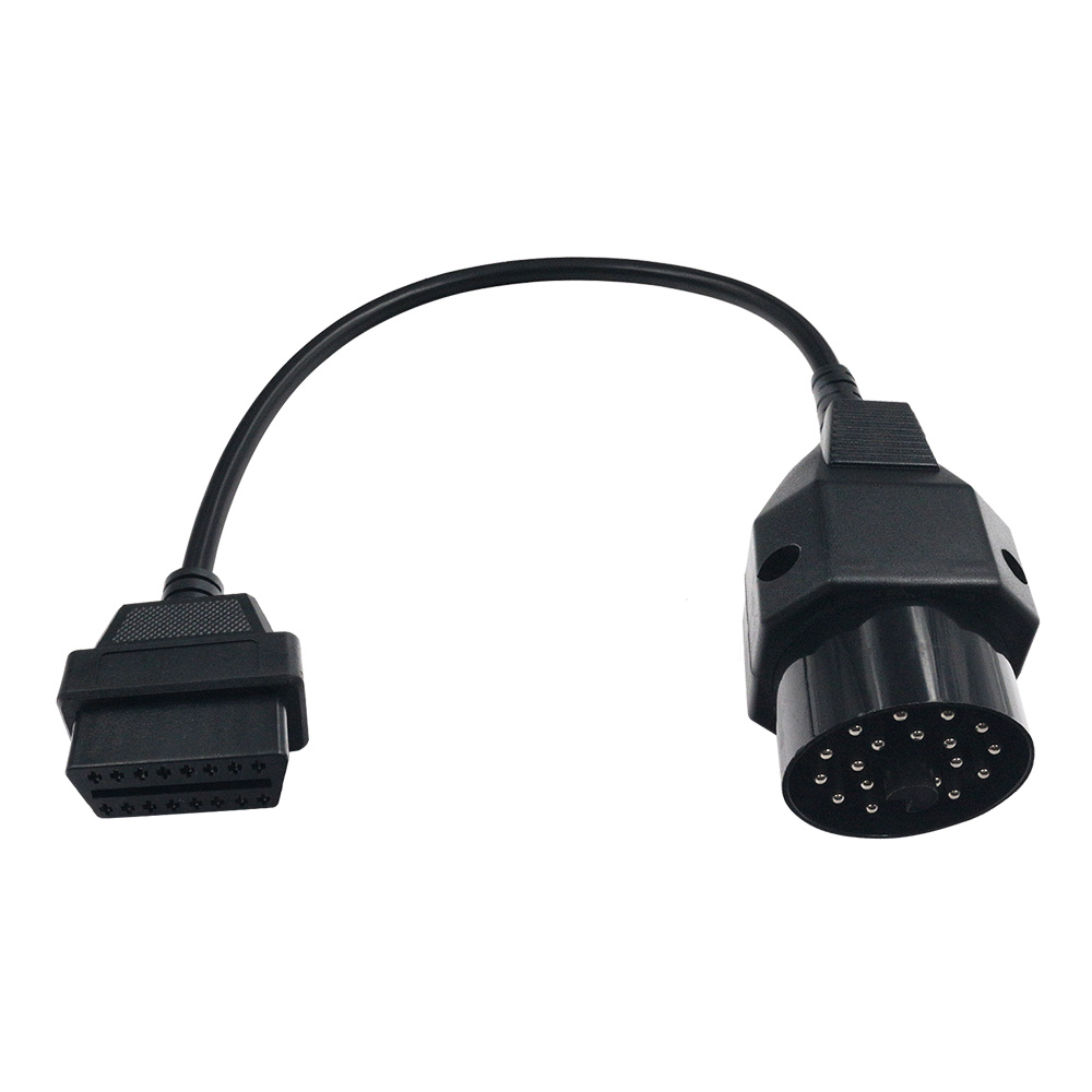 Auto Obd Verlengkabel Obd Ii Adapter Voor Bmw 20pin Naar 16PIN Vrouwelijke Connector E36 E39 X5 Z3 Voor Bmw 20pin Naar obdii 16pin