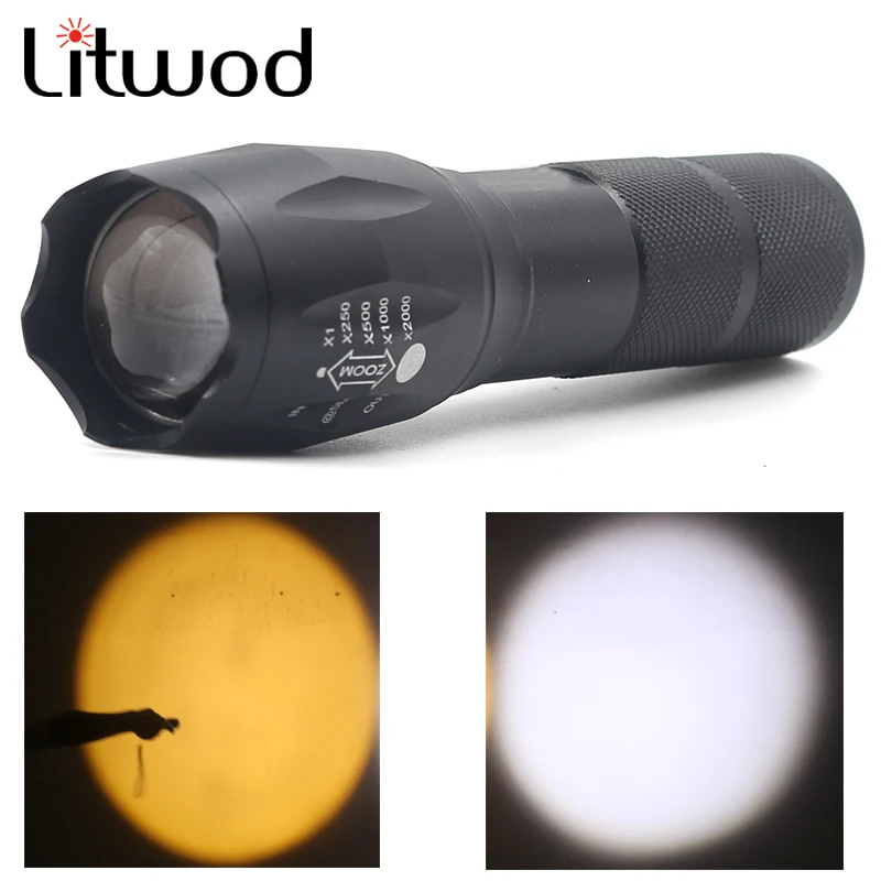 Z20 Có Thể Điều Chỉnh Đèn LED Đèn Sáng Cree XM-L2 U3 Đèn Pin 5000LM Chiến Thuật Đèn Pin Đèn Pin Sạc 18650