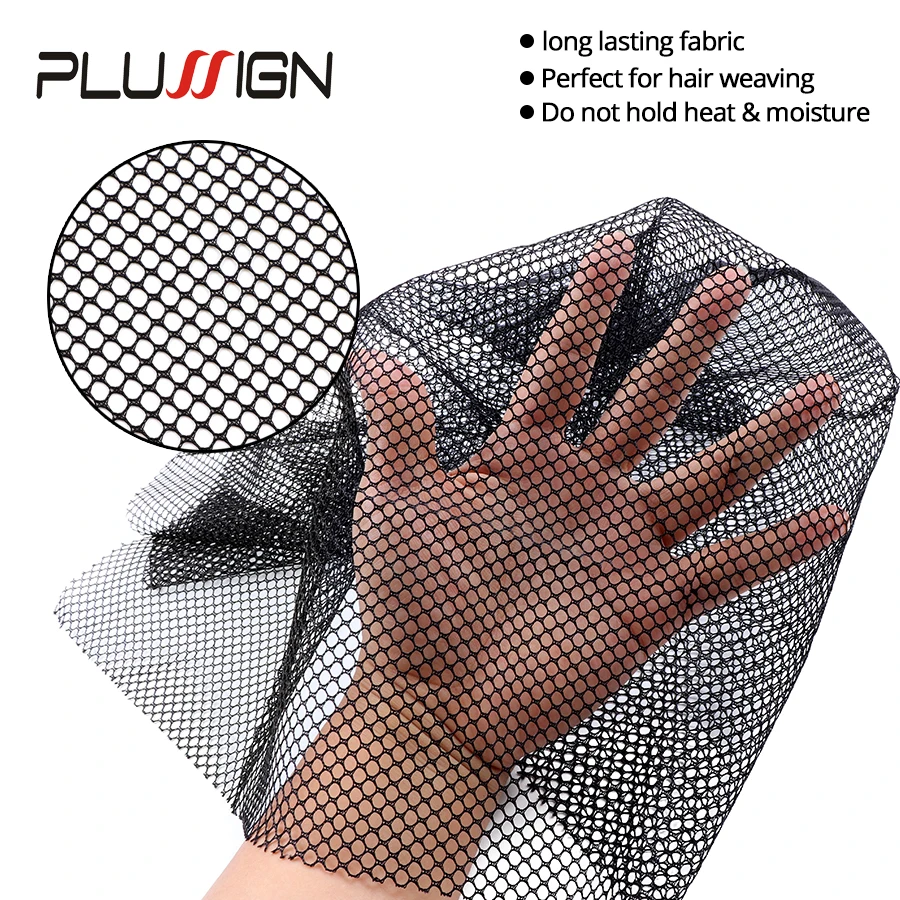 Plussign-red de encaje suizo para sótano, base con cierre Frontal, red tejida para hacer peluca de encaje, peluquín, accesorios de pieza de cabello