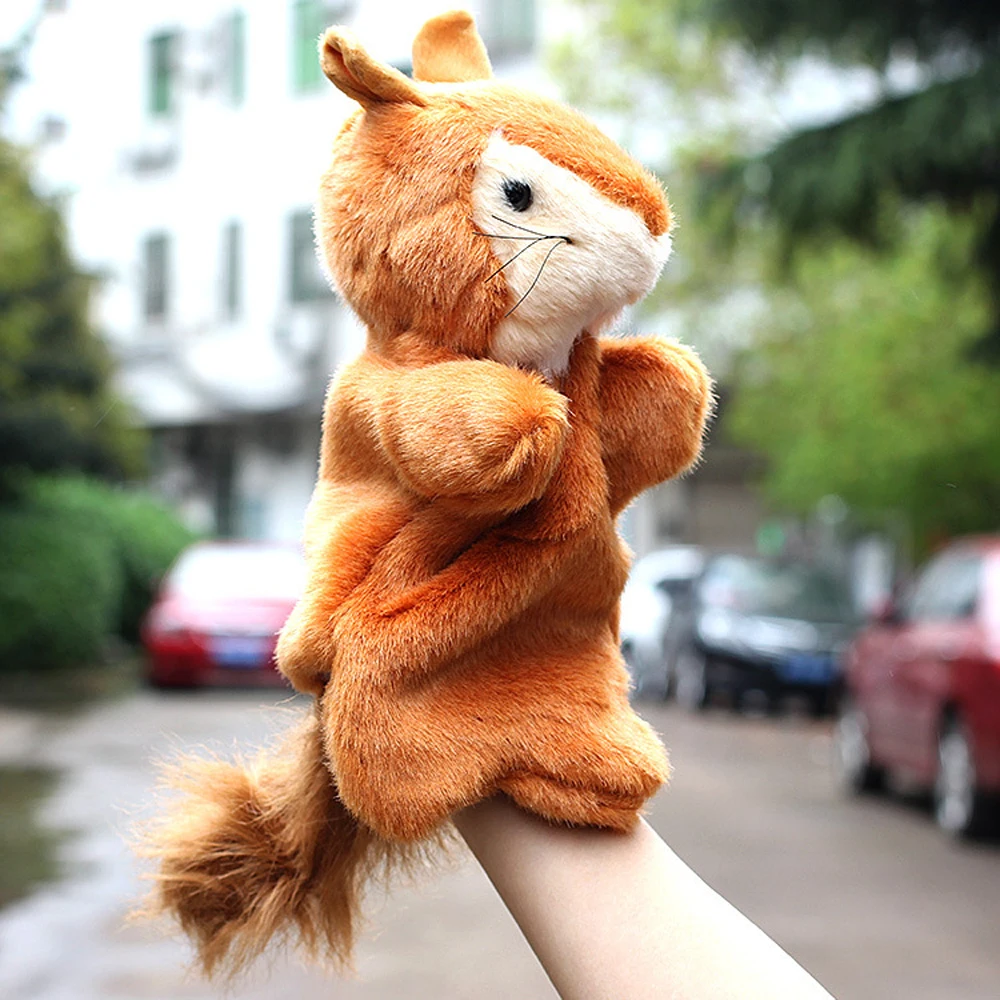 ベビーソフトギフト動物リスとハタネズミ子供ハンドパペットぬいぐるみぬいぐるみ