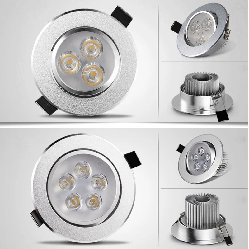 ĐÈN LED âm trần downlight Âm SOPT Bán 6 W 9 W 12 W 15 W 21 W AC220V ĐÈN LED Downlight Âm Trần Tròn âm trần LED Đèn Downlight Âm Trần LED Chiếu Điểm