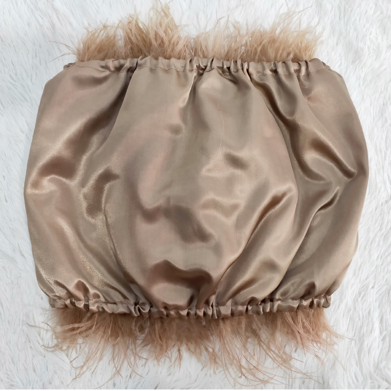 天然本物のダチョウのヘアブラ,女性のための毛皮のコート,長い羽のトップ,シャツ,セクシーなパーティーの長さ,30 cm,新しい100%