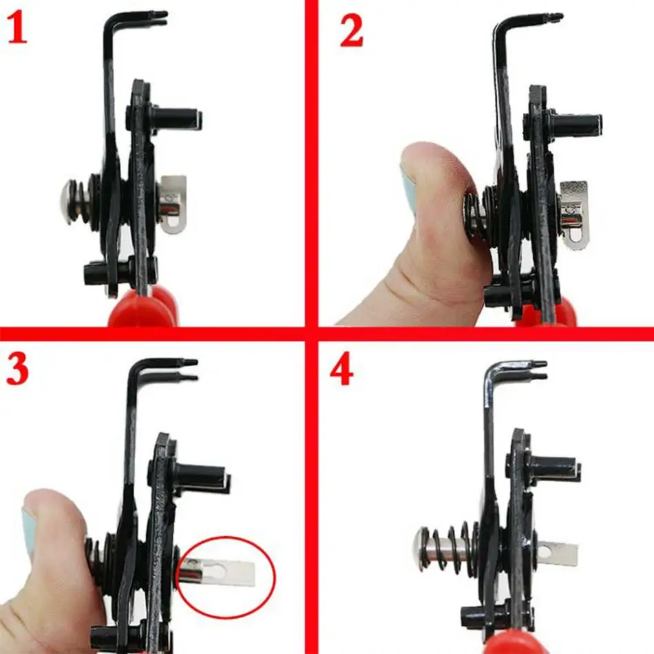 Juego de alicates multifuncionales 4 en 1 para anillos, herramientas manuales para quitar anillos, abrazadera recta curva externa interna