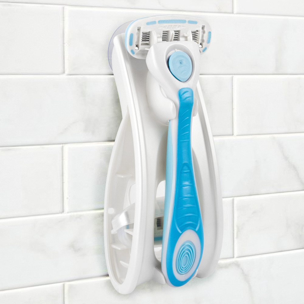 QSHAVE IT Lady Shaving Бритва с 5 лезвиями Женский эпилятор с лезвием для удаления волос в бикини Сделано в США, бритва + 2 картриджи + держатель + палочка