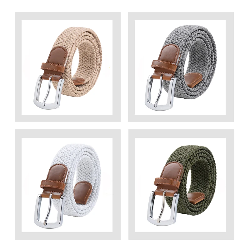 MaiKun Cinturones para hombres Cinturón con hebilla de metal Cinturón elástico para hombres Cinturón táctico militar