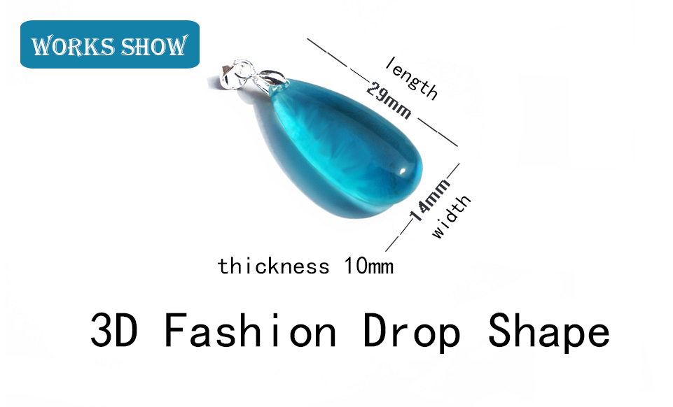 DoreenBeadsจี้ซิลิโคนแม่พิมพ์สำหรับเครื่องประดับเรซินWaterdropแม่พิมพ์ซิลิโคนเรซินแม่พิมพ์สีขาว 34 มม.(1 3/8 ") X 18 มม.(6/8"), 1 PC