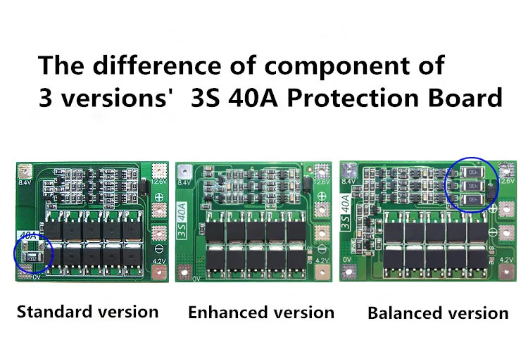 3 S 40A Ion Lithium Batterij Oplader PCB BMS Bescherming Boord Voor Boor Motor 11.1 V 12.6 V Lipo Cel Module met Balans