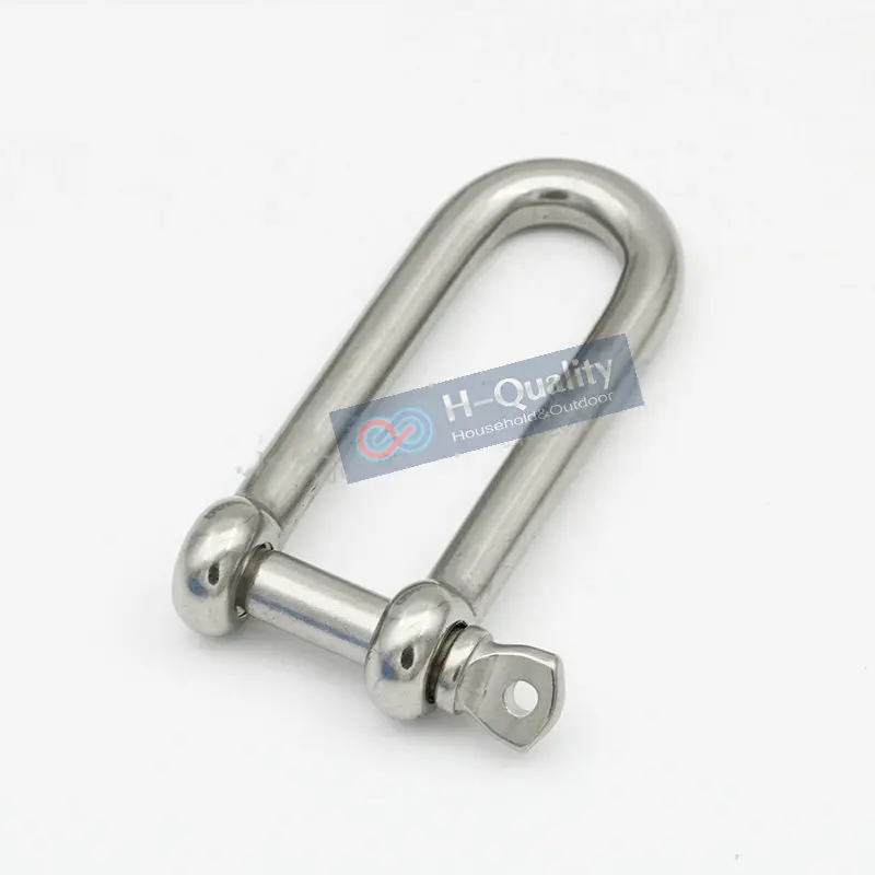 HQ AC1 AISI304 ยาวตรง D หรือ AISI316 Extra กว้างเหล็กสแตนเลส Anchor Shackle สายโซ่เชือก CONNECTOR