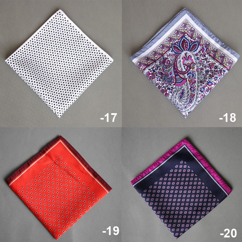 Ricnais-男性用ポケットハンカチ,新しいデザイン,34cm x 34cm,シルク,正方形,ビジネスファッション,ペイズリー,赤と青,大きなサイズ,ウェディングギフト