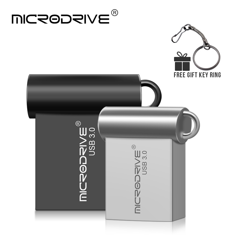Super mini clé USB 3.0 en métal, 16 go 32 go, clé USB 64 go, clé USB u disque, clé USB, cadeau